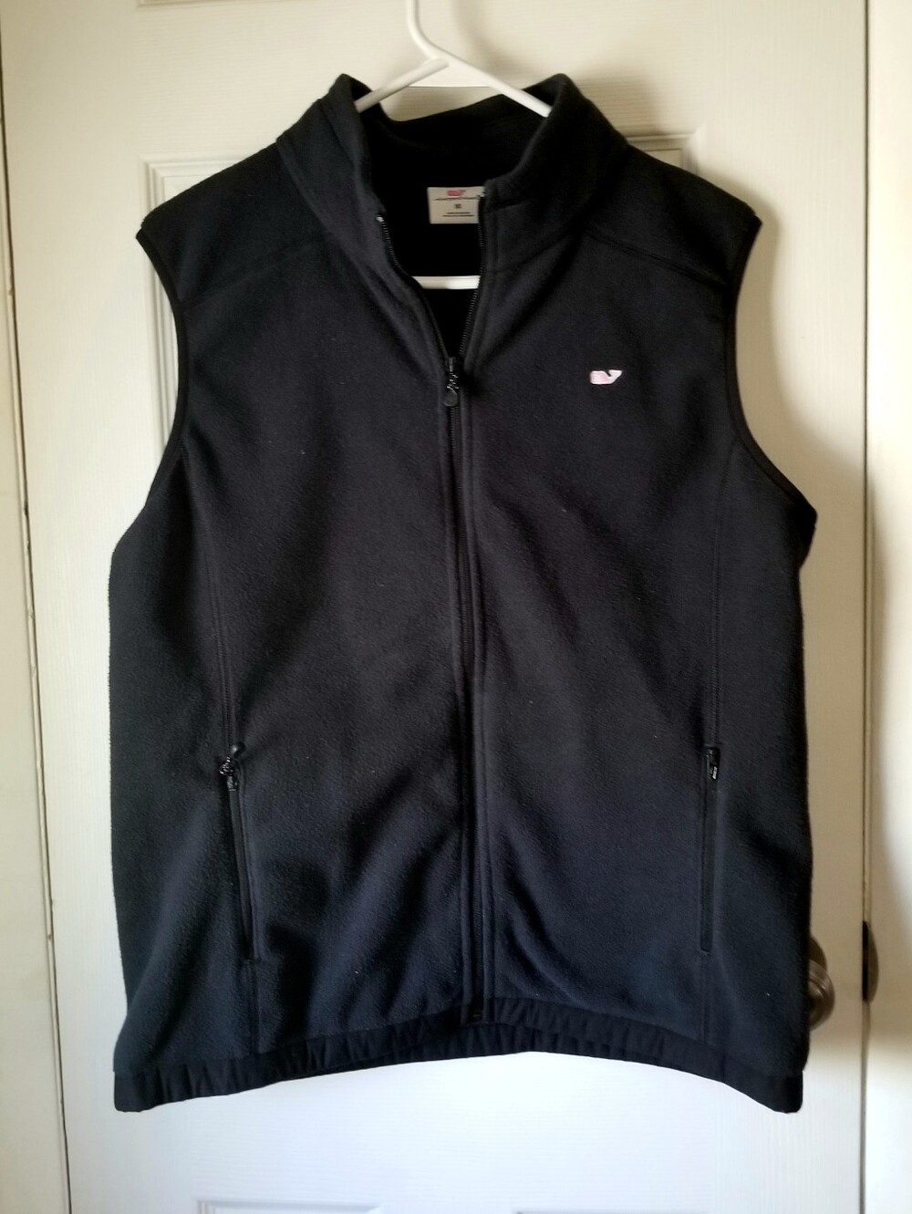 ❗Vineyard Vines Black Fleece Vest Medium❗